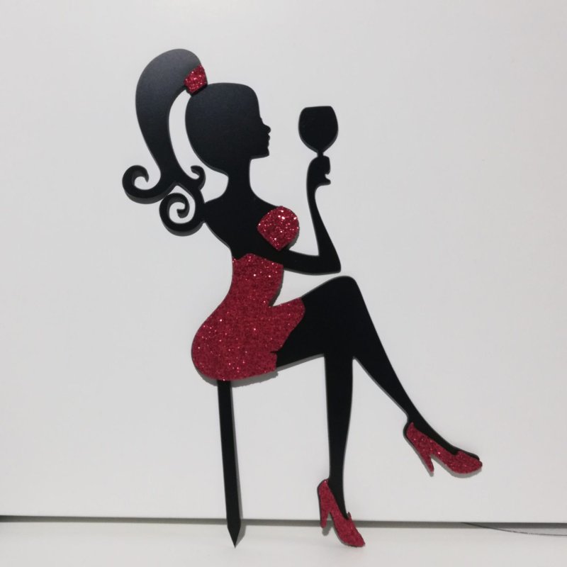 Топпер девушка в платье