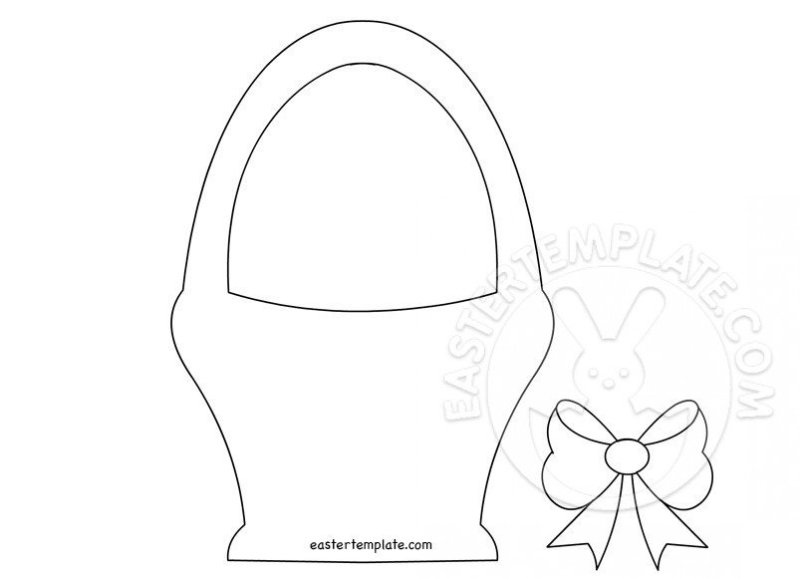 Шаблон корзинки для цветов