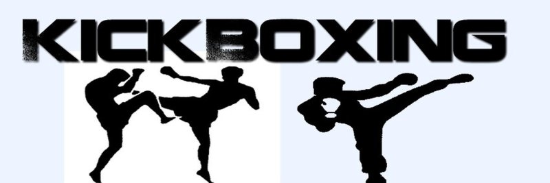 Кикбоксинг на белом фоне