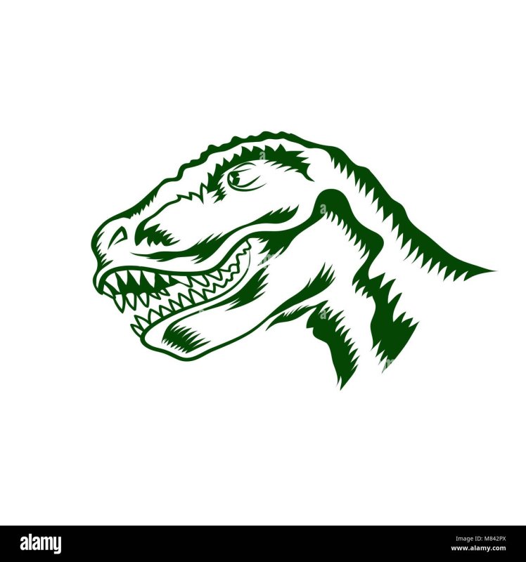 Голова динозавра вектор