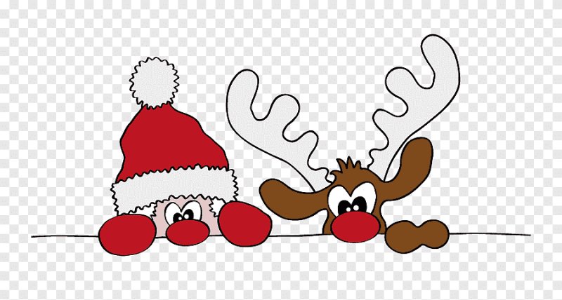 Дед Мороз с оленями