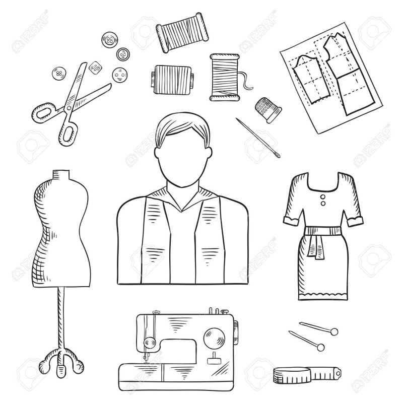 Эскиз профессии модельер