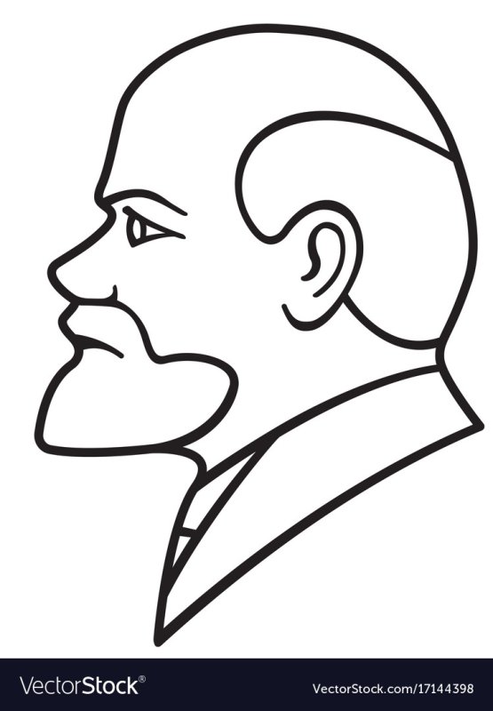 Ленин рисунок карандашом