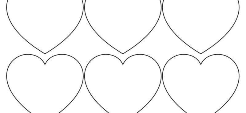 Сердечки шаблоны для вырезания