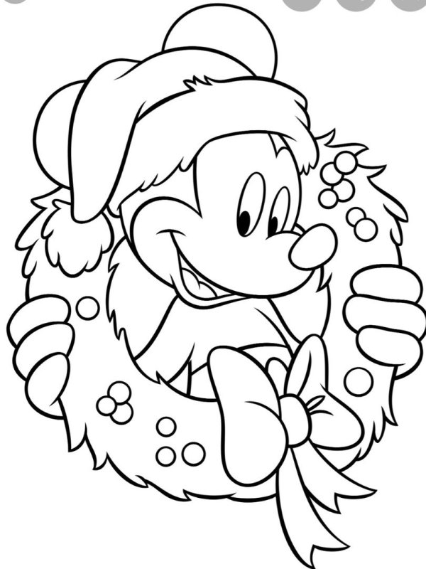 Новогодняя раскраска