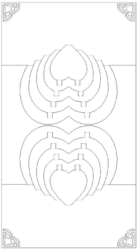 Трафареты для объемных открыток