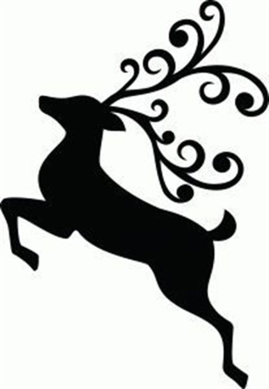 Трафарет "олени"