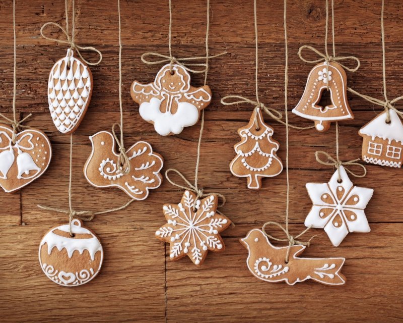 Имбирное печенье елка