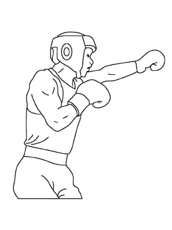 Нарисовать боксера