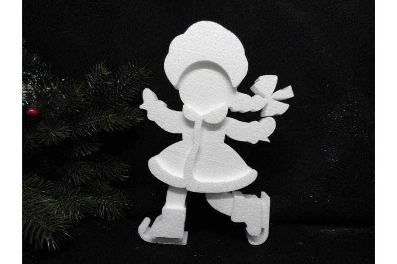 Новогодние фигурки из пенопласта