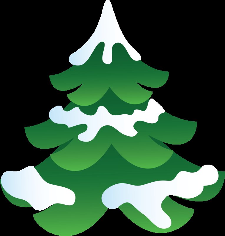 Елочки со снегом для детей