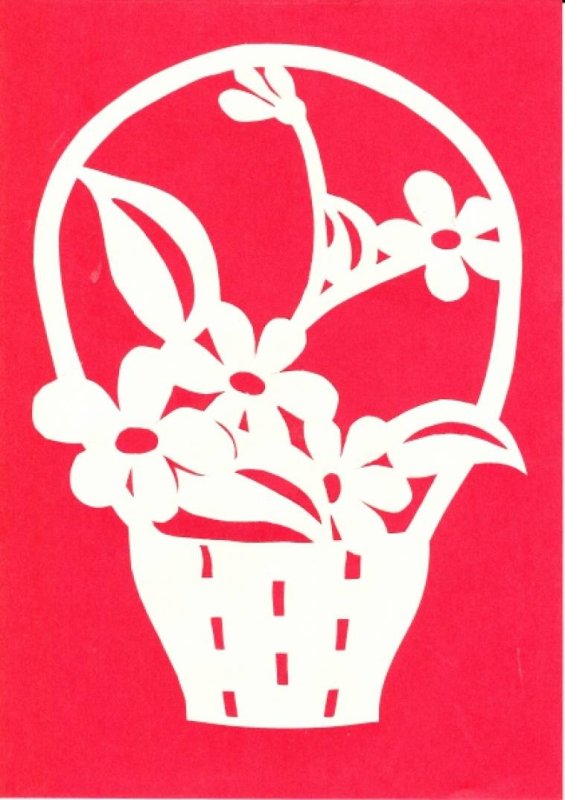 Вытынанка к 8 марта в детском саду