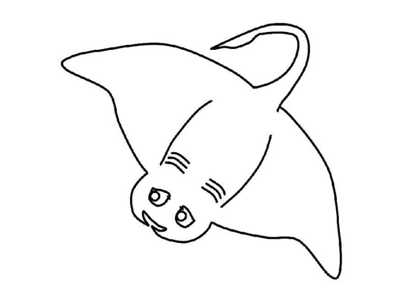 Трафарет морские жители