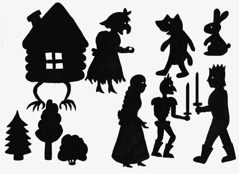 Баба Яга теневой театр