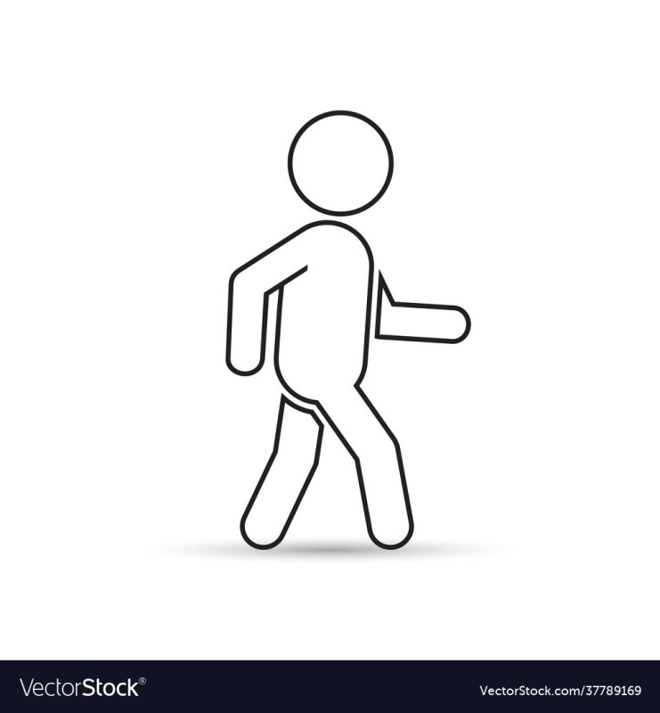 Человек схематично