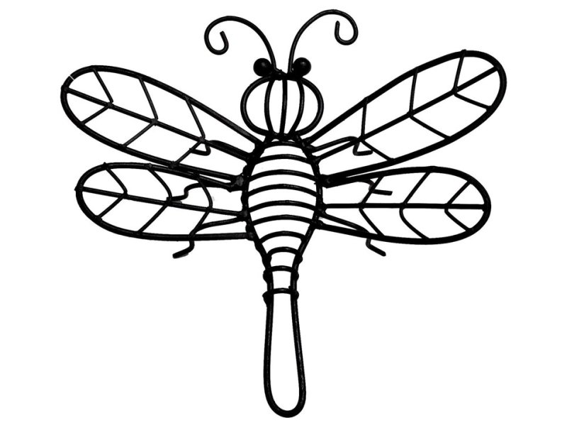 Стрекоза раскраска для детей