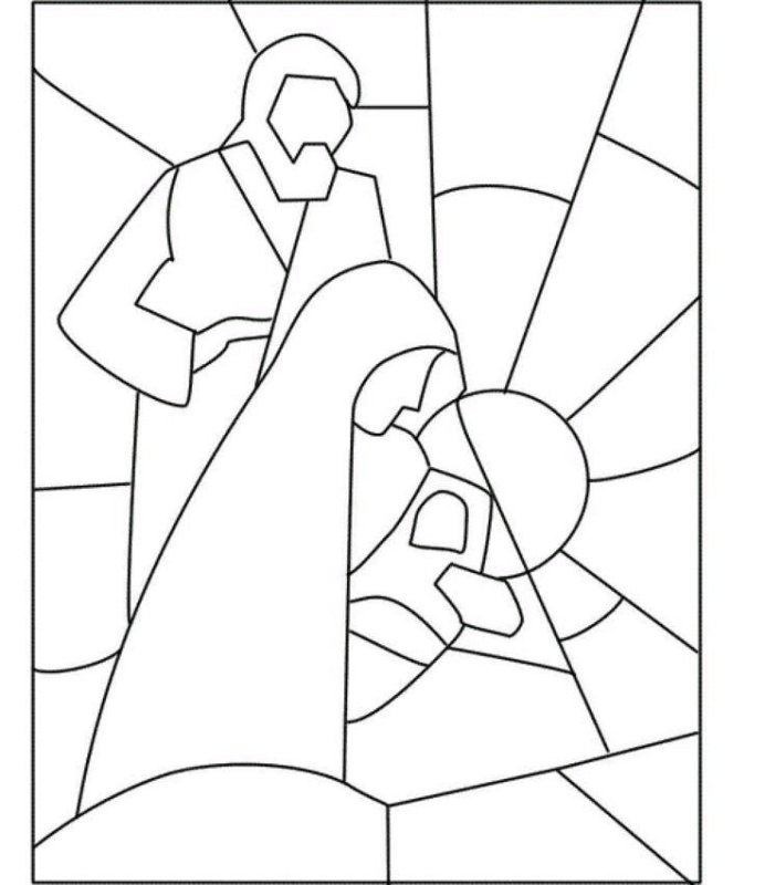 Контуры для витражей детские