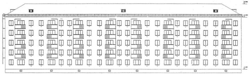Хрущевка 1 335 чертёж