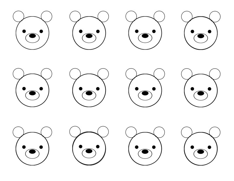 Трафарет для макарон