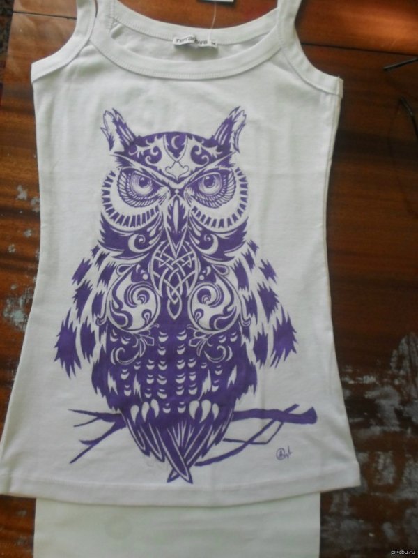 Роспись футболок акриловыми красками