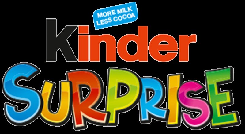 Надпись Киндер сюрпрайз