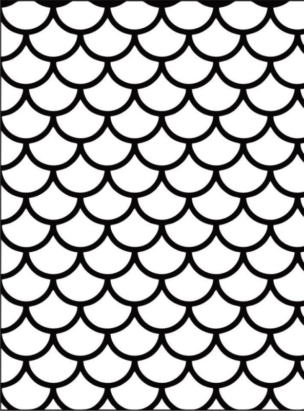 Трафарет чешуя