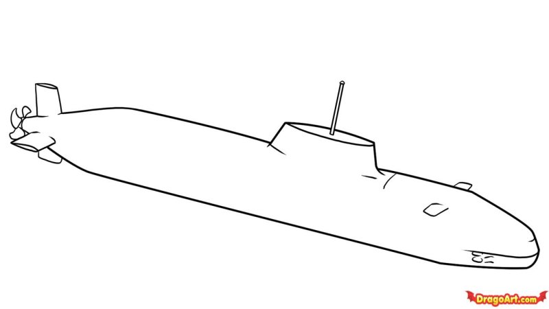 Подводная лодка раскраска для детей