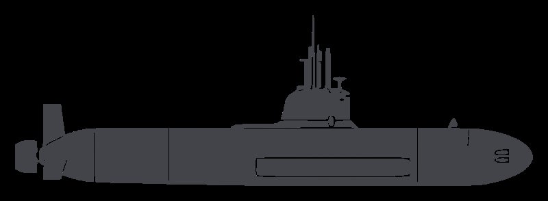 Атомная подводная лодка вектор