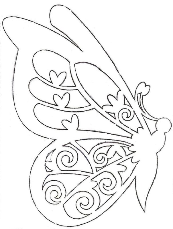 Вытынанки бабочки