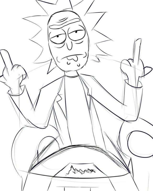 Рик и Морти скетч