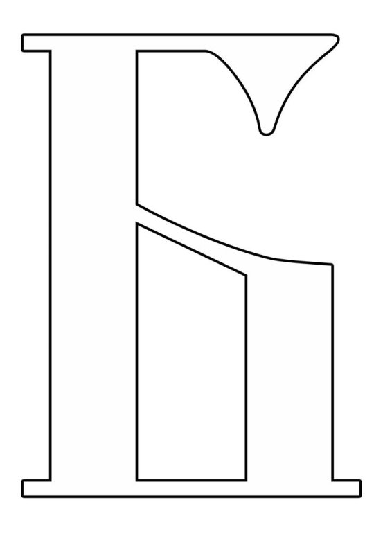 Трафарет букв