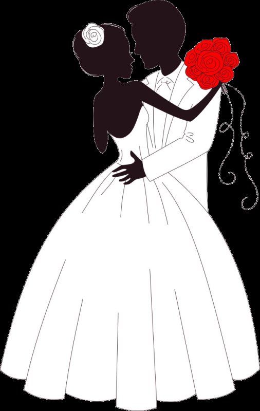 Свадьба силуэт