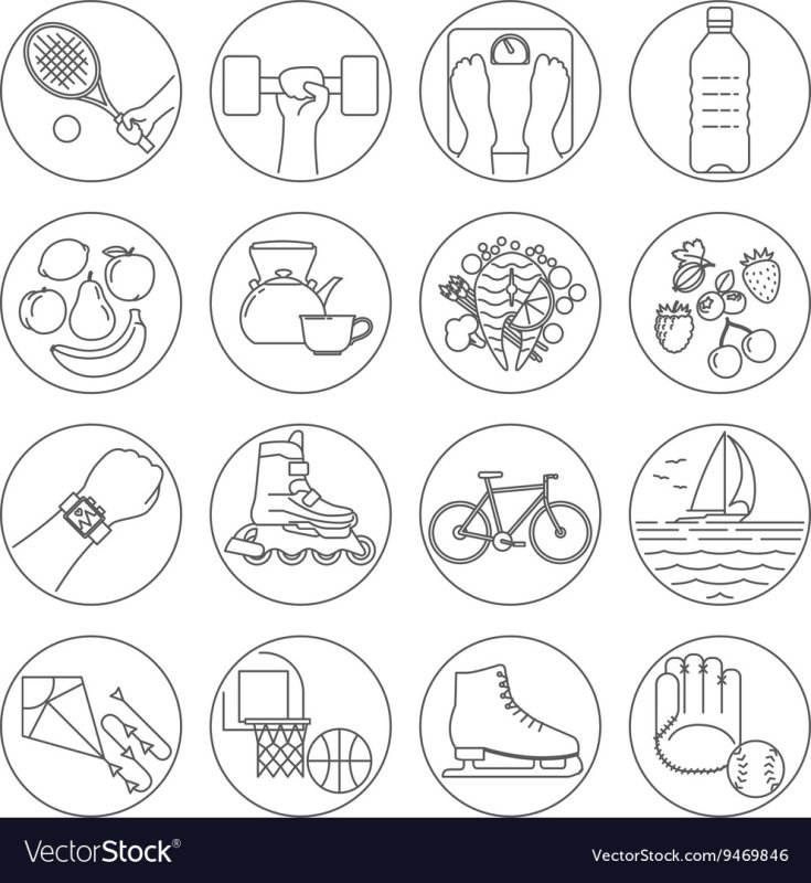 ЗОЖ картинки для детей раскраски