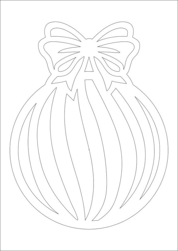 Новогодние шары трафареты на окна