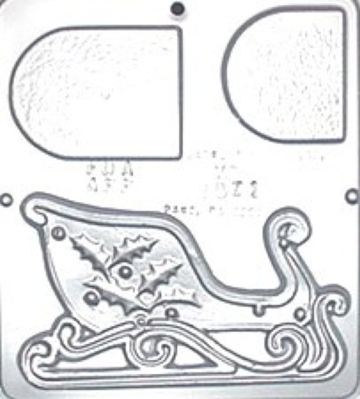 Выкройка пряничных саней