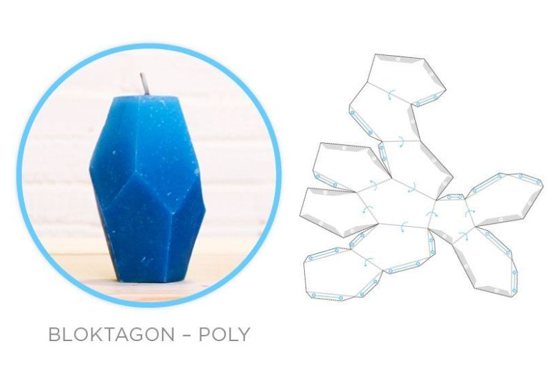 Кристалл развертка для склеивания