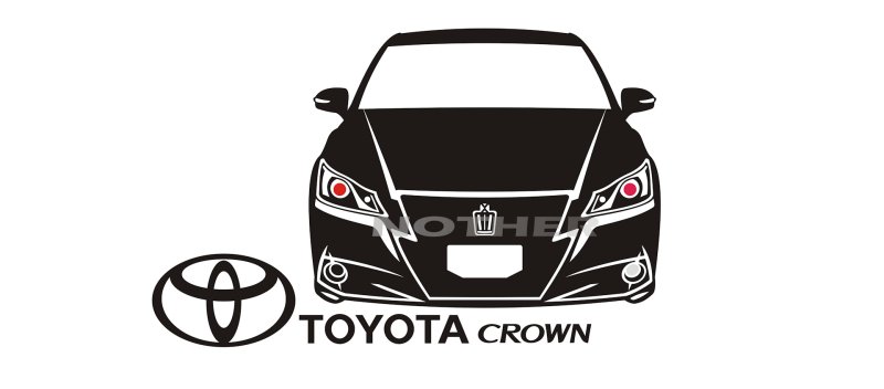 Toyota Crown наклейка