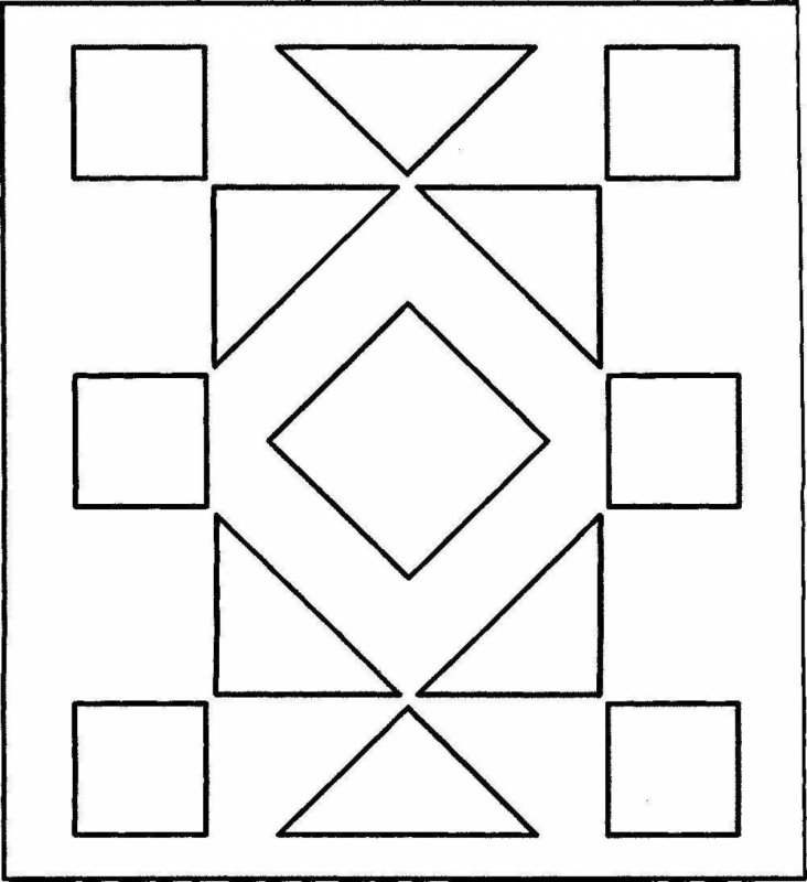 Геометрический узор в квадрате