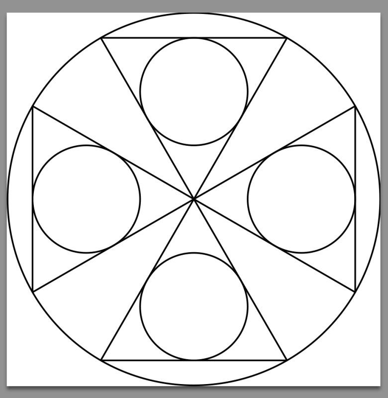 Орнамент в круге легкий