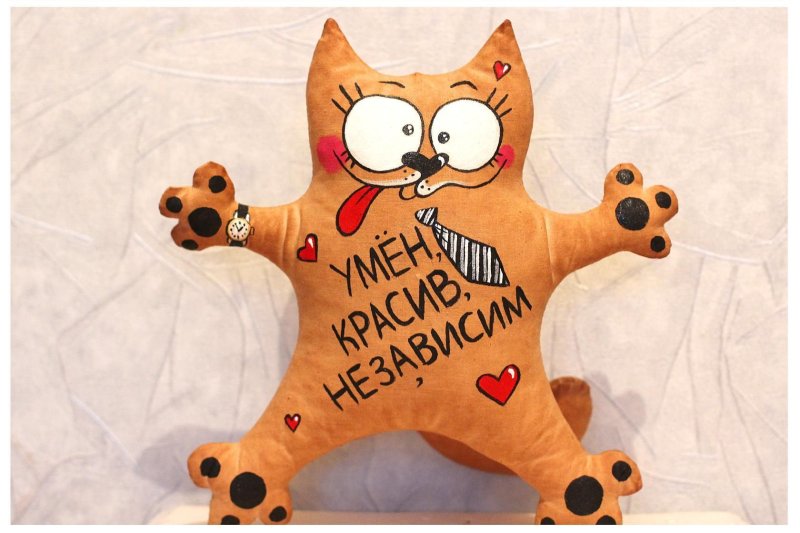 Кофейная игрушка кот