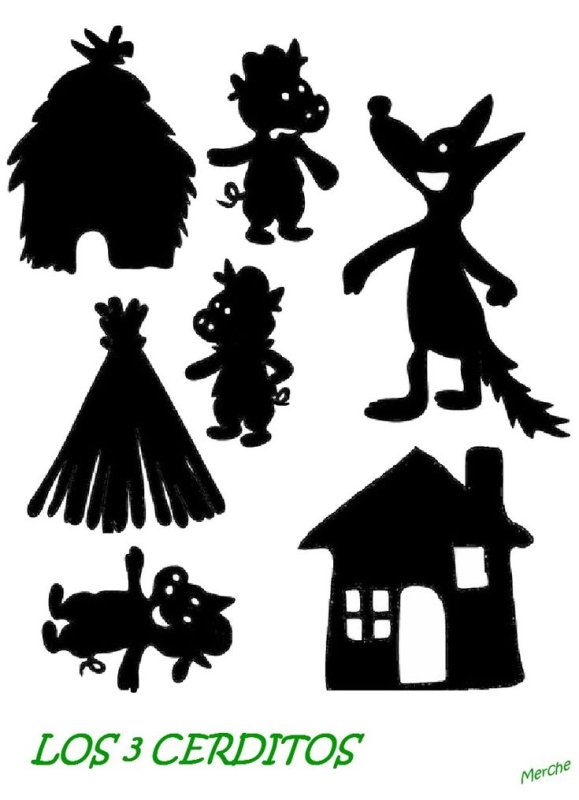 Театр теней 3 поросенка