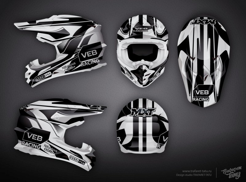 Наклейки на кроссовый шлем