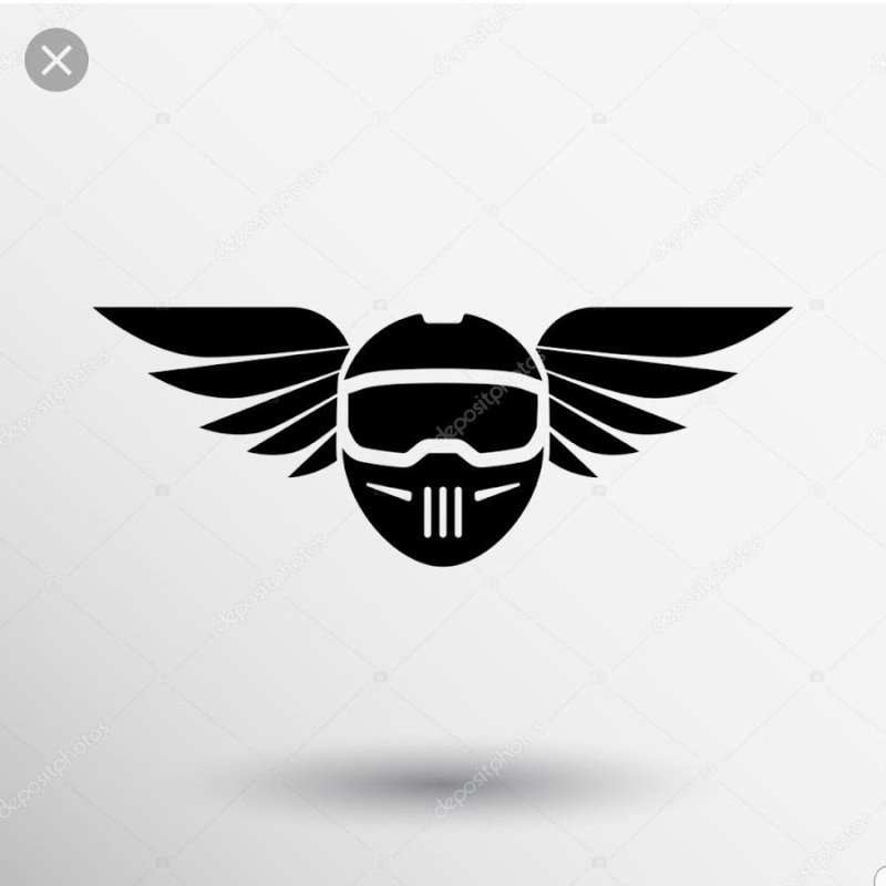 Крылья на мотошлем