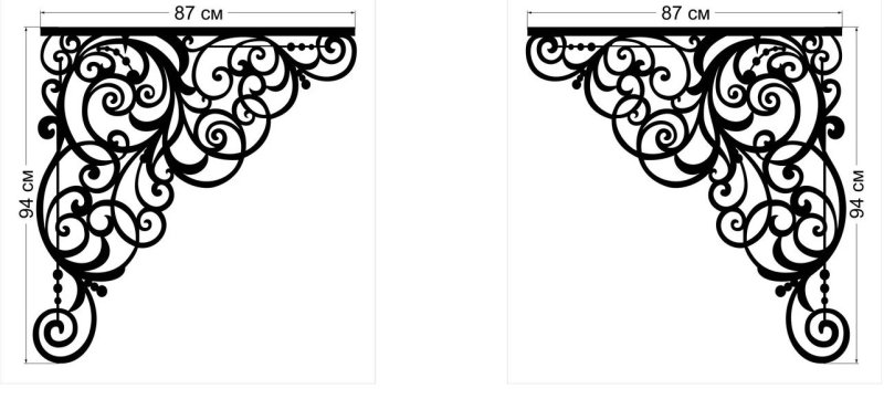 Схемы ажурных ламбрекенов