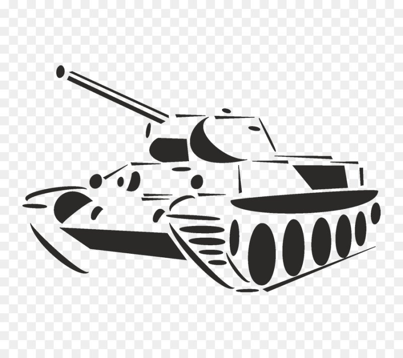 Танк т34 вектор контур