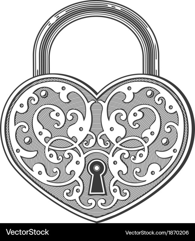 Замок навесной раскраска