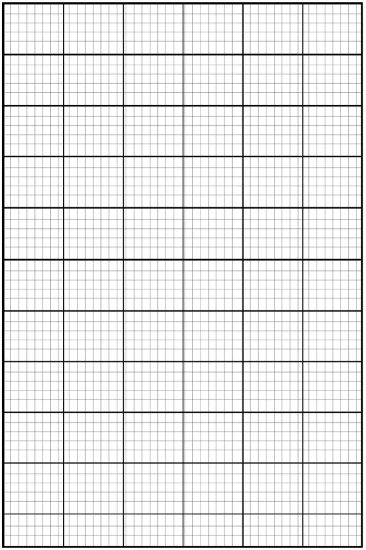 Сантиметровая сетка а4