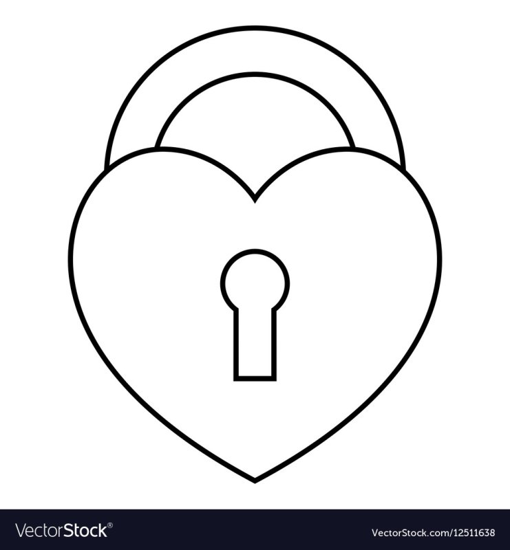 Раскраска замок на дверь