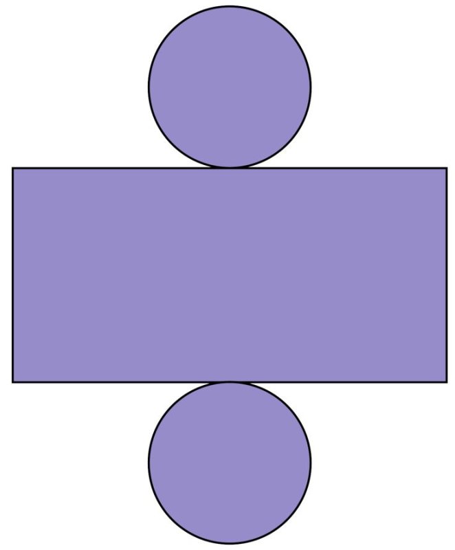 Развертка цилиндра для склейки