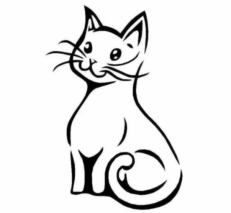 Контур кошки